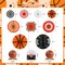 Basketball Party Decorations Kit - Basketball-Themed Paper Fans & Table Centerpiece Set, for Basketball Birthday Party & Supplies